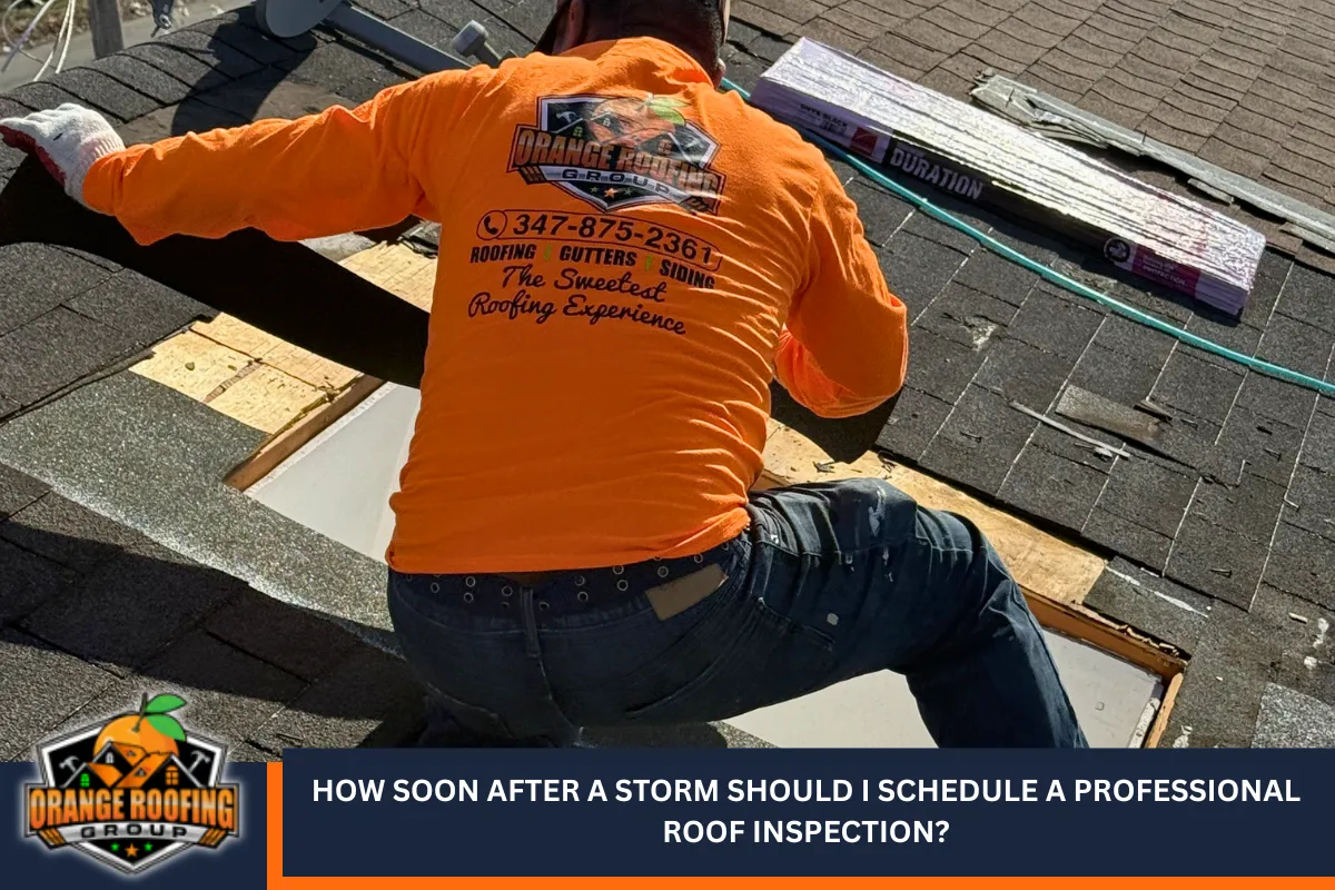 How soon after a storm should I schedule a professional roof inspection?